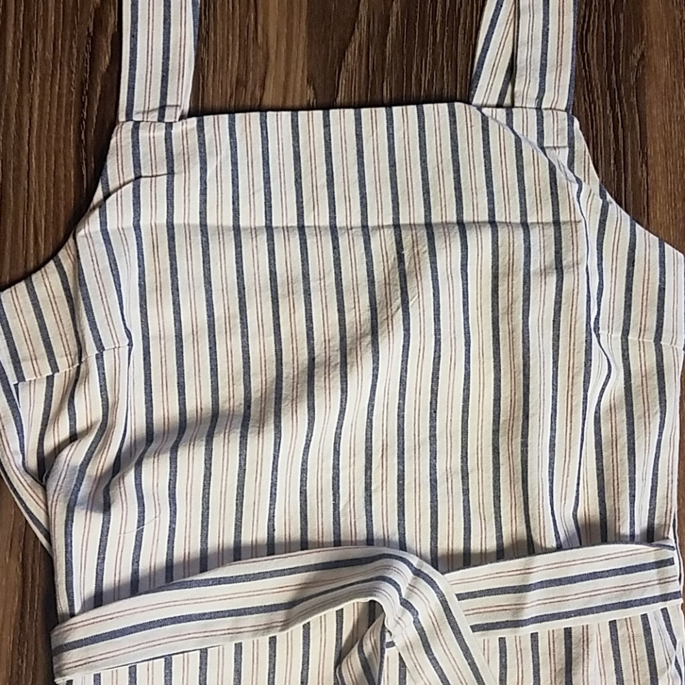 Striped mini wrapped dress - Picture 7 of 8